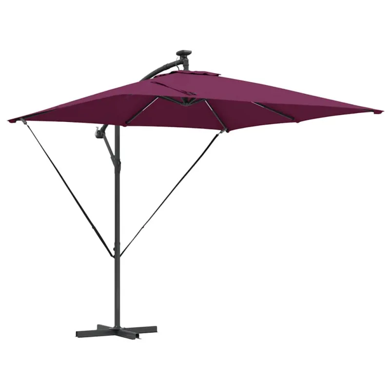 Skėtis nuo saulės Bordo raudona 249 x 249 x 250 cm