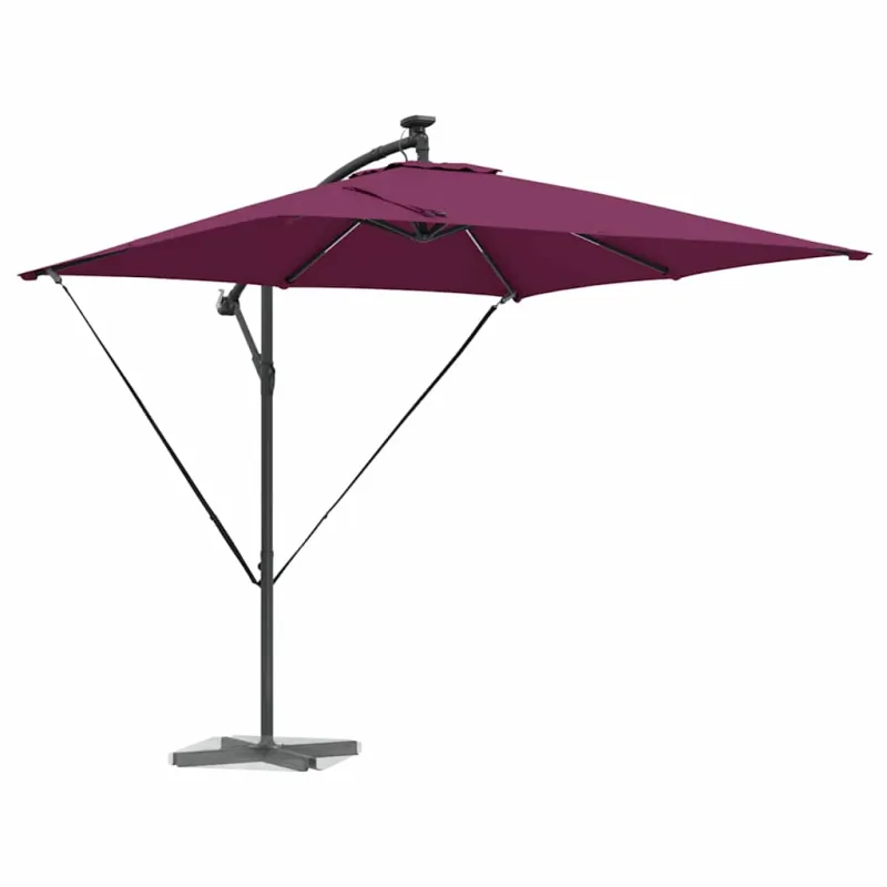 Skėtis nuo saulės Bordo raudona 249 x 249 x 250 cm