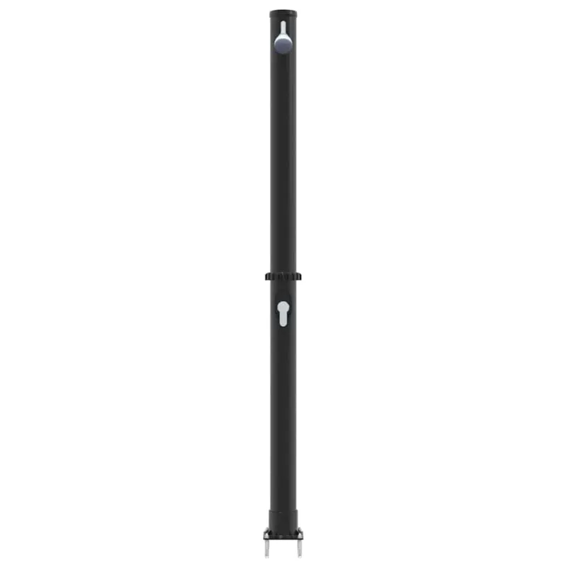 Lauko saulės dušas Juoda 217 cm PVC ir aliuminis