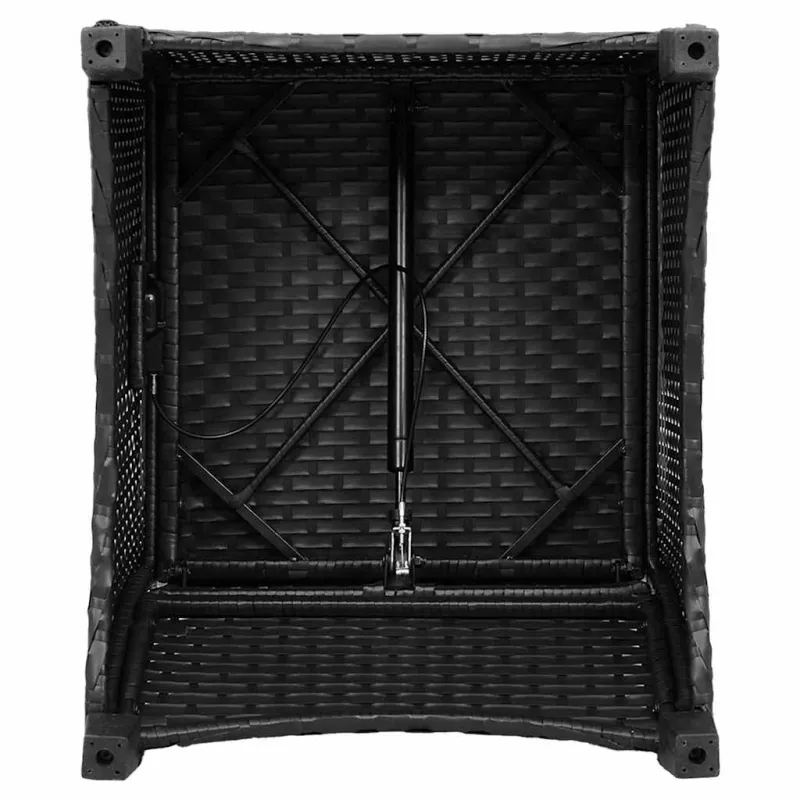 Atlošiamasis fotelis Juoda 56 x 66 x 95 cm poliratanas