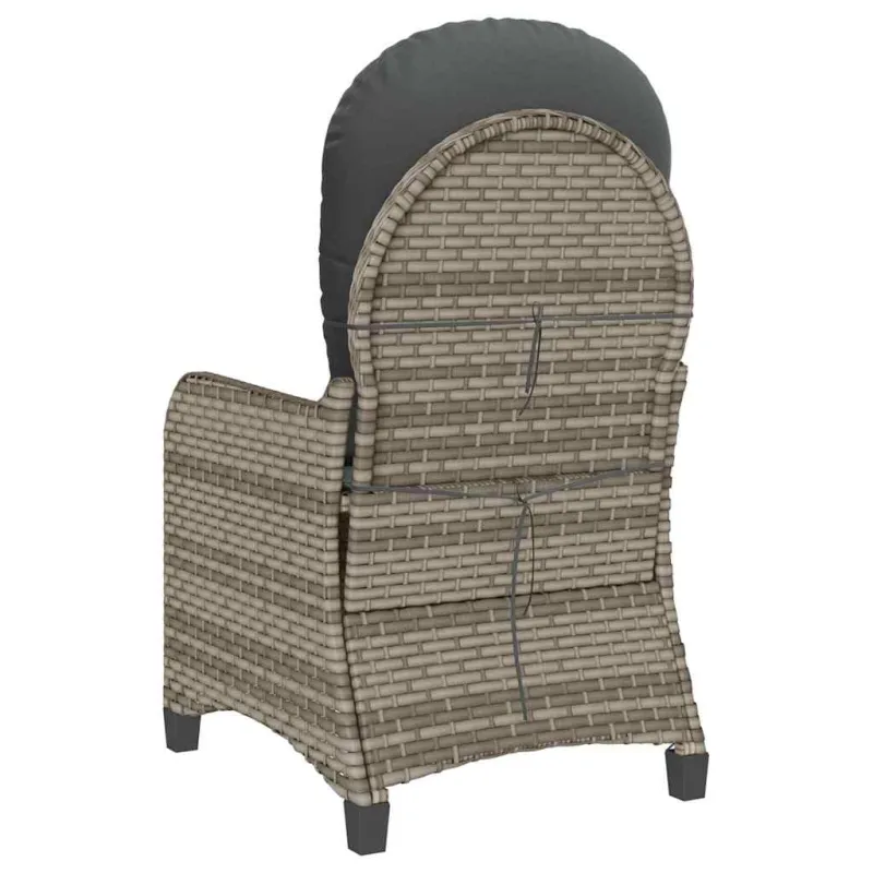 Atlošiamasis fotelis Pilka 56 x 66 x 95 cm poliratanas
