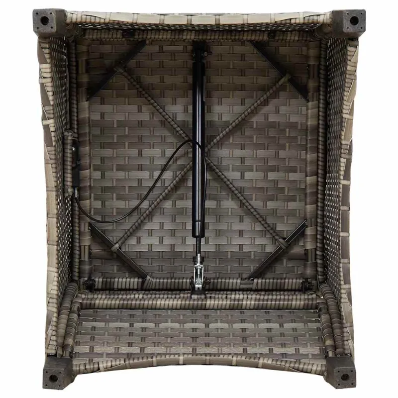 Atlošiamasis fotelis Pilka 56 x 66 x 95 cm poliratanas