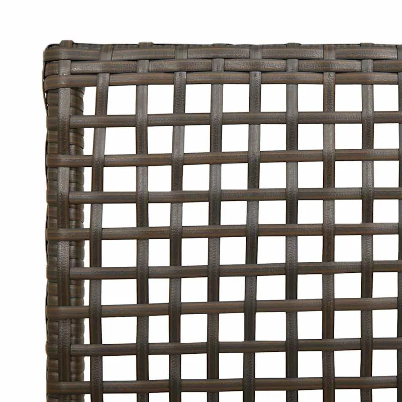 Sodo Kėdė su pagalve 2 pcs Ruda 55 x 53 x 85 cm poliratanas