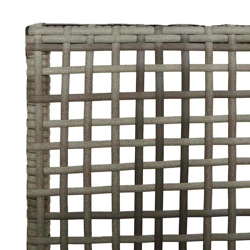 Sodo Kėdė su pagalve 2 pcs Pilka 55 x 53 x 85 cm poliratanas