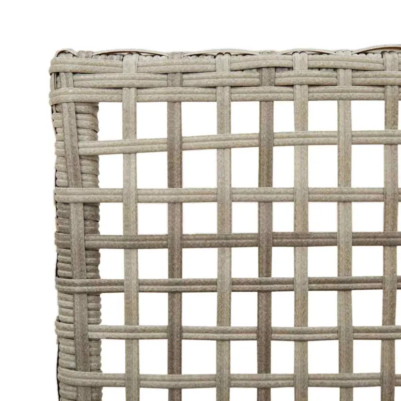 Sodo Kėdė 2 pcs Šviesiai pilka 55 x 53 x 85 cm poliratanas