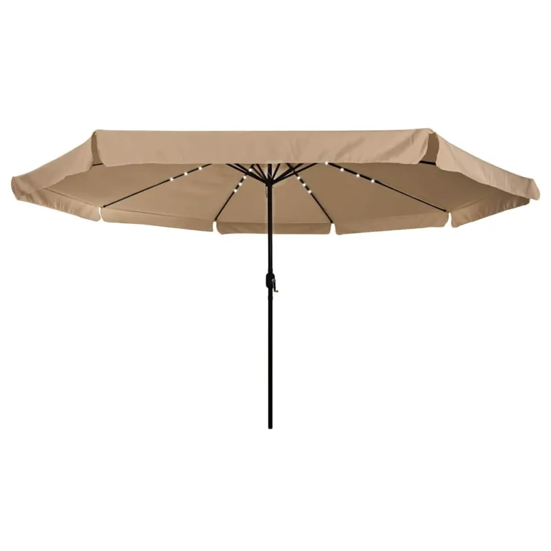 Sodo skėtis Taupe 395 x 395 x 245 cm Poliesteris