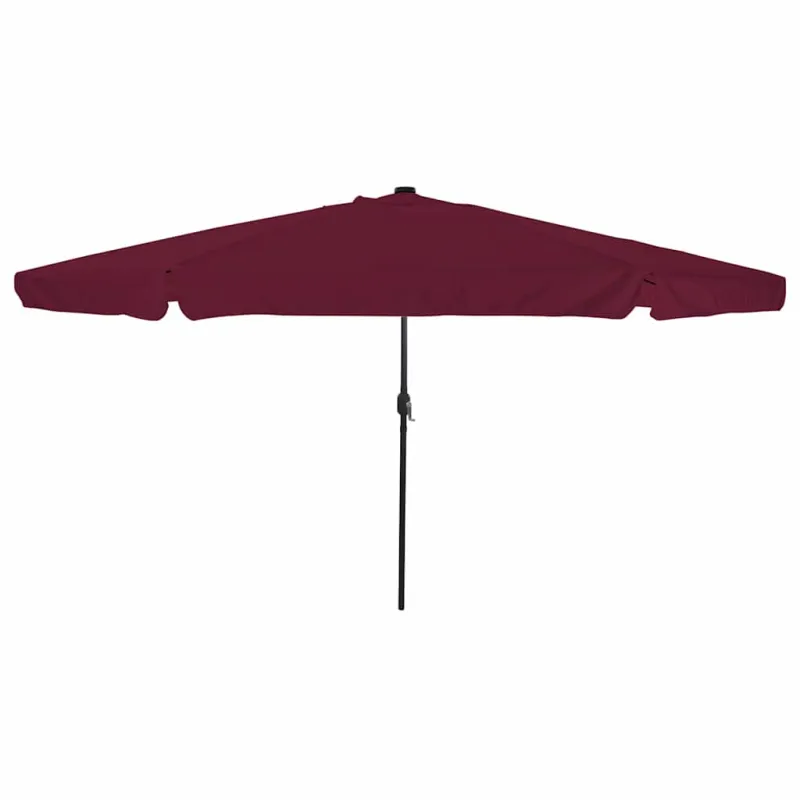 Sodo skėtis Bordo raudona 395 x 395 x 245 cm Poliesteris