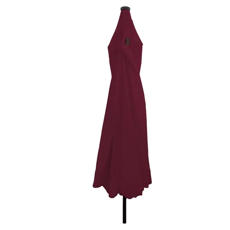 Sodo skėtis Bordo raudona 395 x 395 x 245 cm Poliesteris
