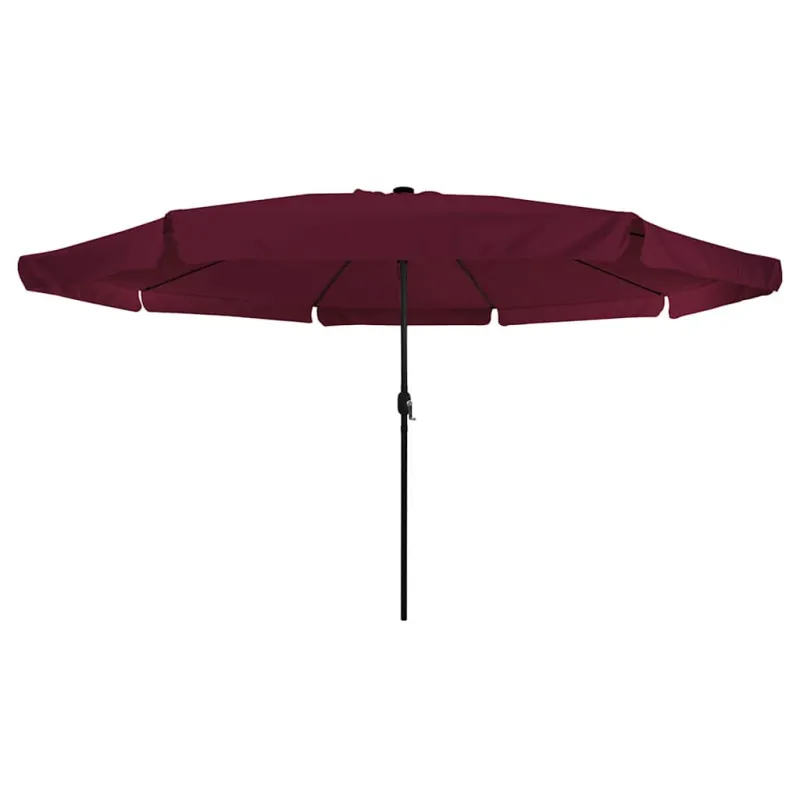 Sodo skėtis Bordo raudona 395 x 395 x 245 cm Poliesteris