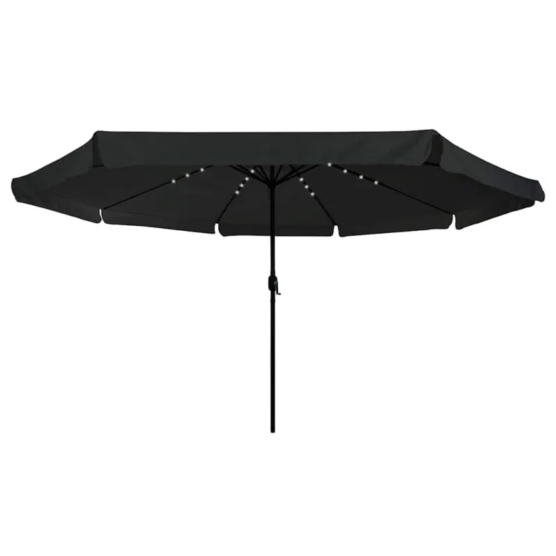 Sodo skėtis Juoda 395 x 395 x 245 cm Poliesteris