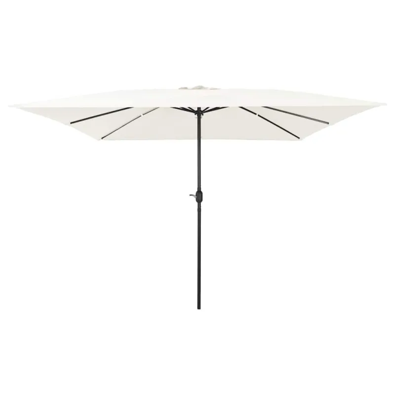 Sodo skėtis Smėlio 295 x 295 x 245 cm Poliesteris ir plienas