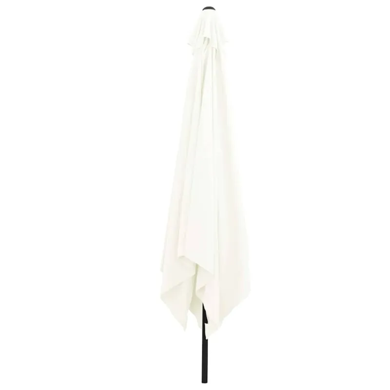 Sodo skėtis Smėlio 295 x 295 x 245 cm Poliesteris ir plienas