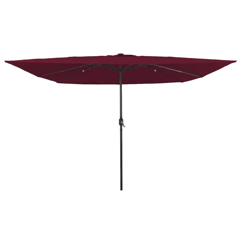 Sodo skėtis Bordo raudona 295 x 295 x 245 cm