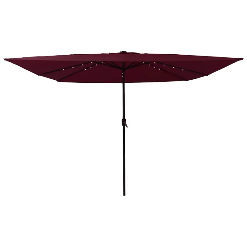 Sodo skėtis Bordo raudona 295 x 295 x 245 cm