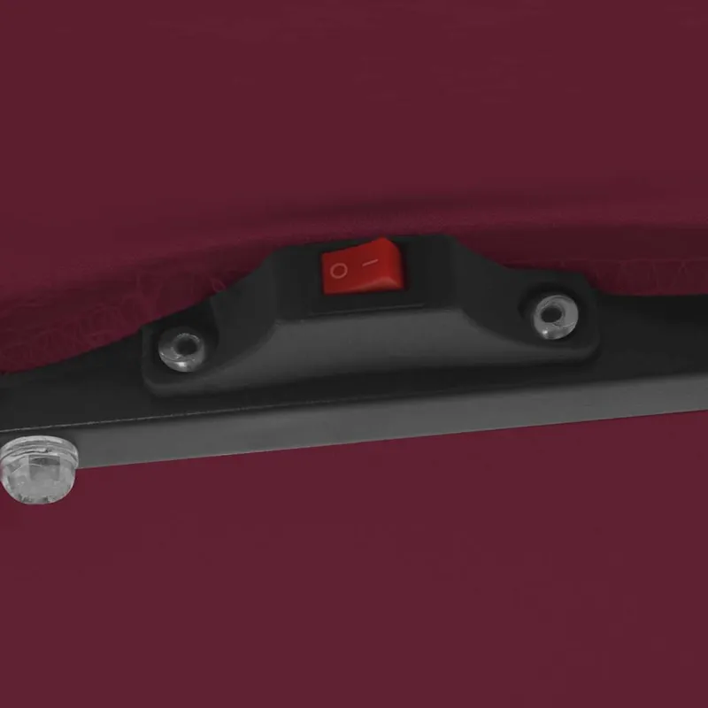 Sodo skėtis Bordo raudona 295 x 295 x 245 cm
