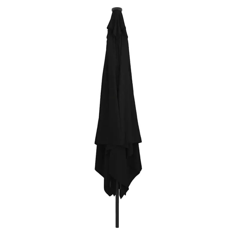 Sodo skėtis Juoda 295 x 295 x 245 cm Poliesteris ir plienas