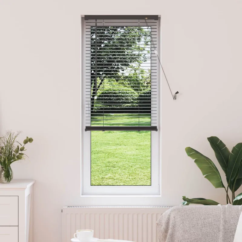 Venecijos žaliuzės Sidabrinė Pilka 150 x 40 cm 25 mm PVC