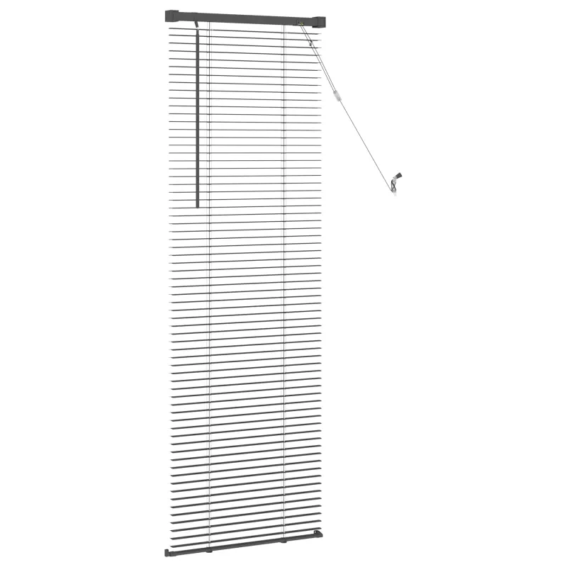 Venecijos žaliuzės Sidabrinė Pilka 150 x 40 cm 25 mm PVC