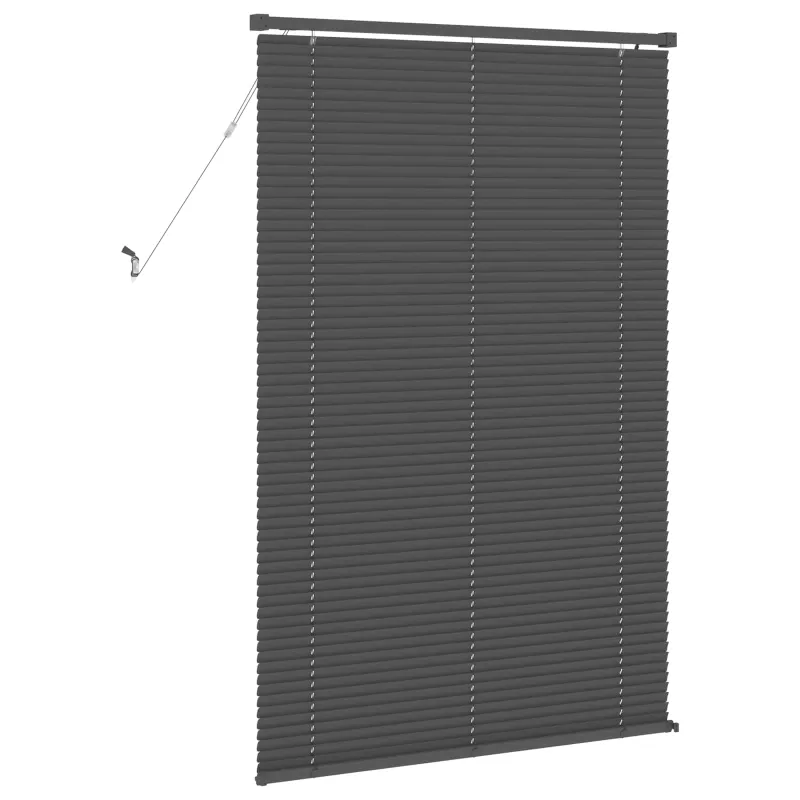 Venecijos žaliuzės Sidabrinė Pilka 150 x 90 cm 25 mm PVC