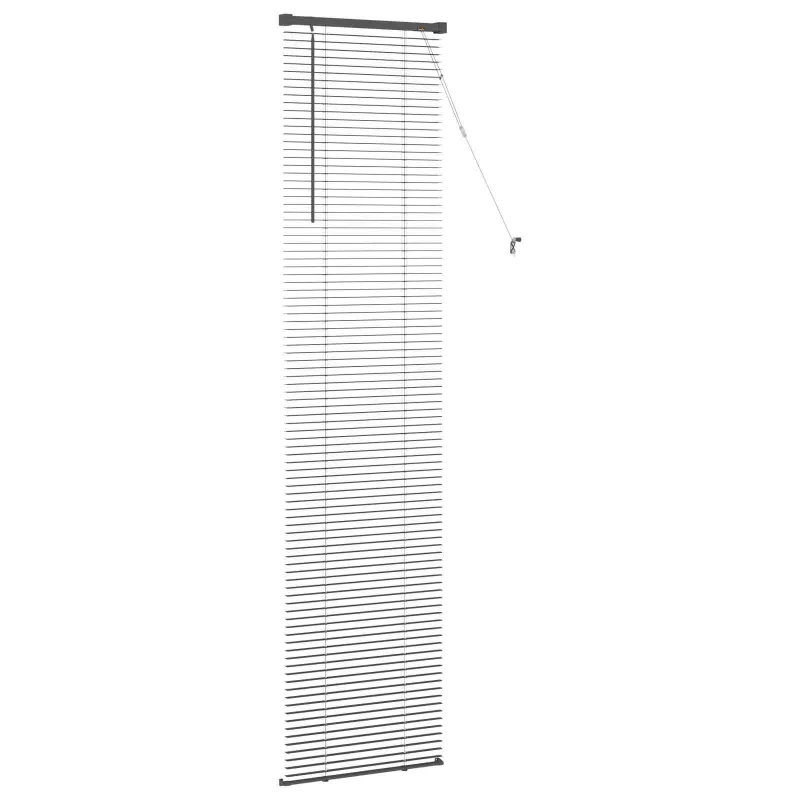 Venecijos žaliuzės Sidabrinė Pilka 213 x 60 cm 25 mm PVC