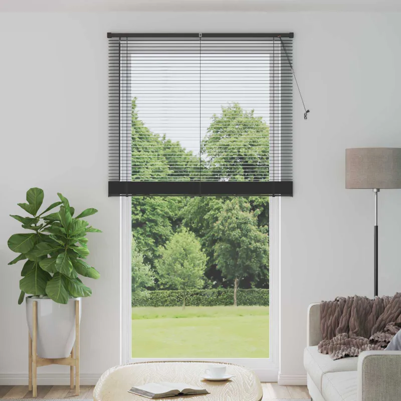 Venecijos žaliuzės Sidabrinė Pilka 213 x 110 cm 25 mm PVC