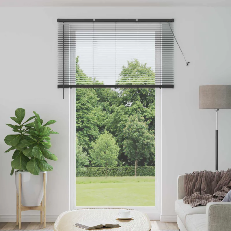 Venecijos žaliuzės Sidabrinė Pilka 213 x 130 cm 25 mm PVC