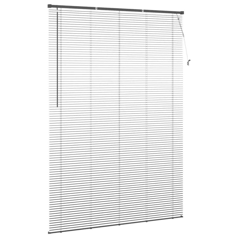 Venecijos žaliuzės Sidabrinė Pilka 213 x 150 cm 25 mm PVC