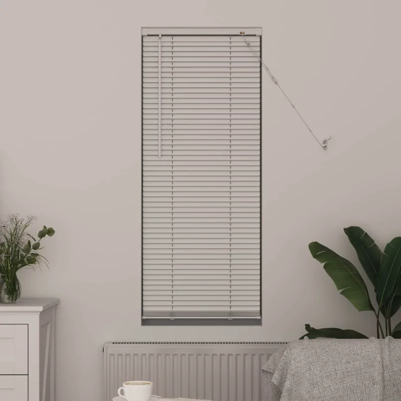 Venecijos žaliuzės Baltas 150 x 60 cm 25 mm PVC