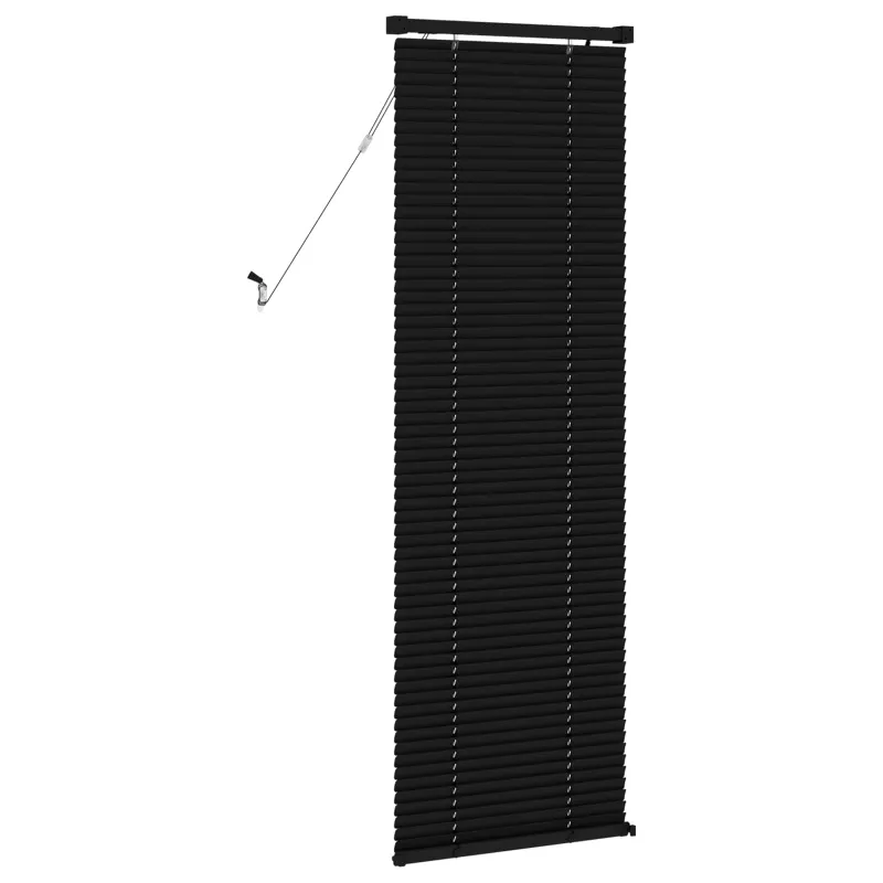 Venecijos žaliuzės Juodas 150 x 60 cm 25 mm PVC
