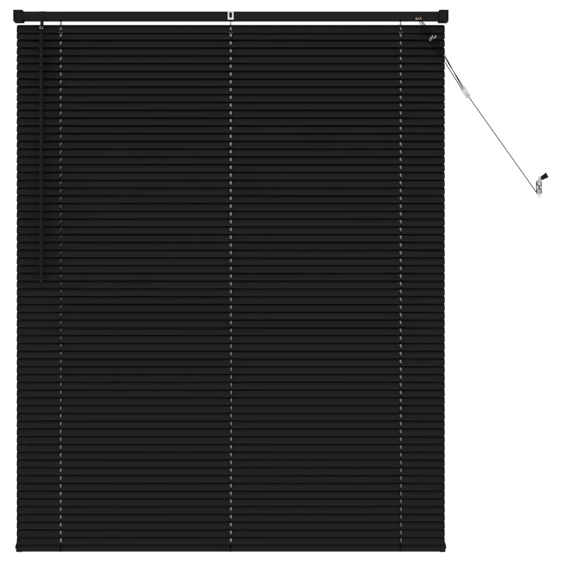Venecijos žaliuzės Juodas 150 x 110 cm 25 mm PVC