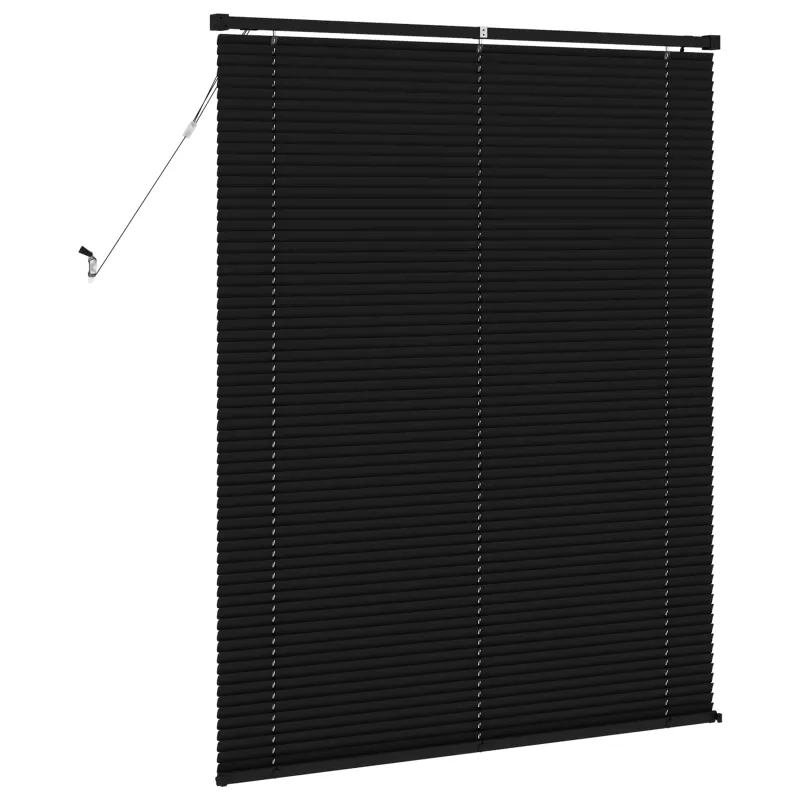Venecijos žaliuzės Juodas 150 x 110 cm 25 mm PVC