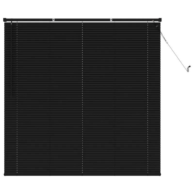 Venecijos žaliuzės Juodas 150 x 130 cm 25 mm PVC