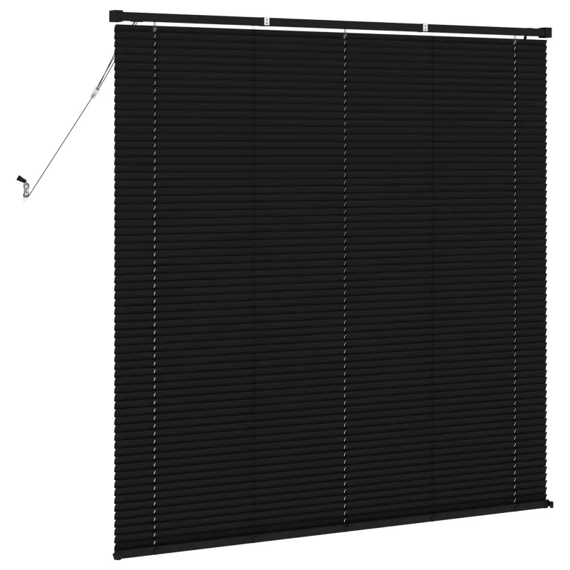 Venecijos žaliuzės Juodas 150 x 140 cm 25 mm PVC