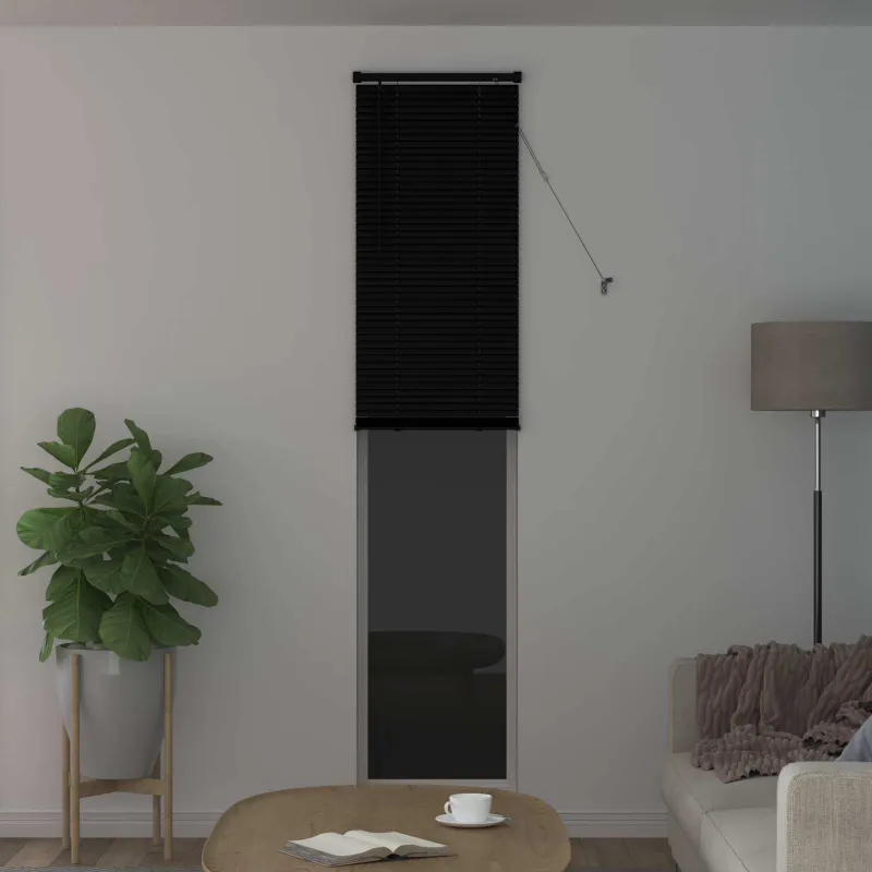 Venecijos žaliuzės Juodas 213 x 40 cm 25 mm PVC