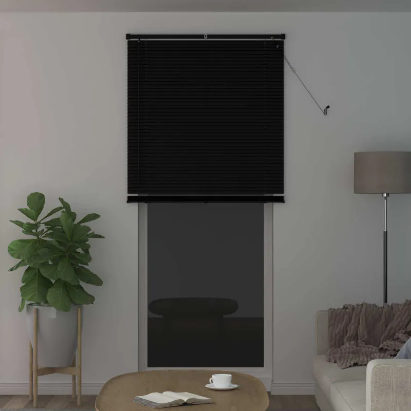 Venecijos žaliuzės Juodas 213 x 80 cm 25 mm PVC