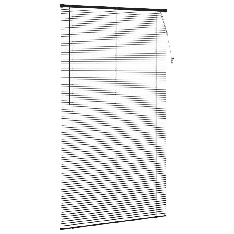 Venecijos žaliuzės Juodas 213 x 120 cm 25 mm PVC