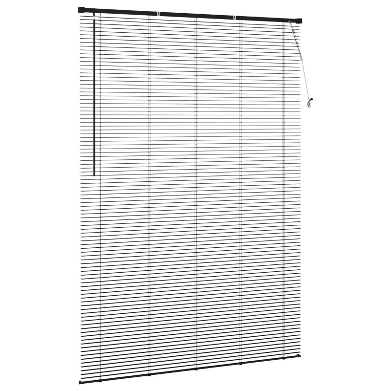 Venecijos žaliuzės Juodas 213 x 130 cm 25 mm PVC