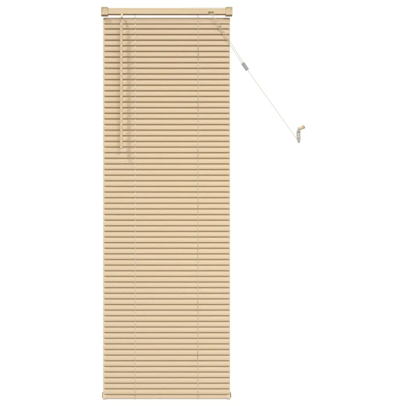 Venecijos žaliuzės Šviesiai ruda su raštu 150 x 50 cm 25 mm PVC