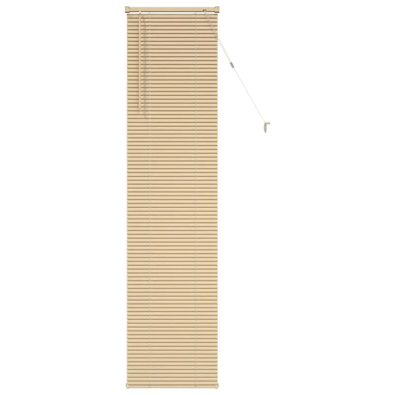 Venecijos žaliuzės Šviesiai ruda su raštu 213 x 40 cm 25 mm PVC