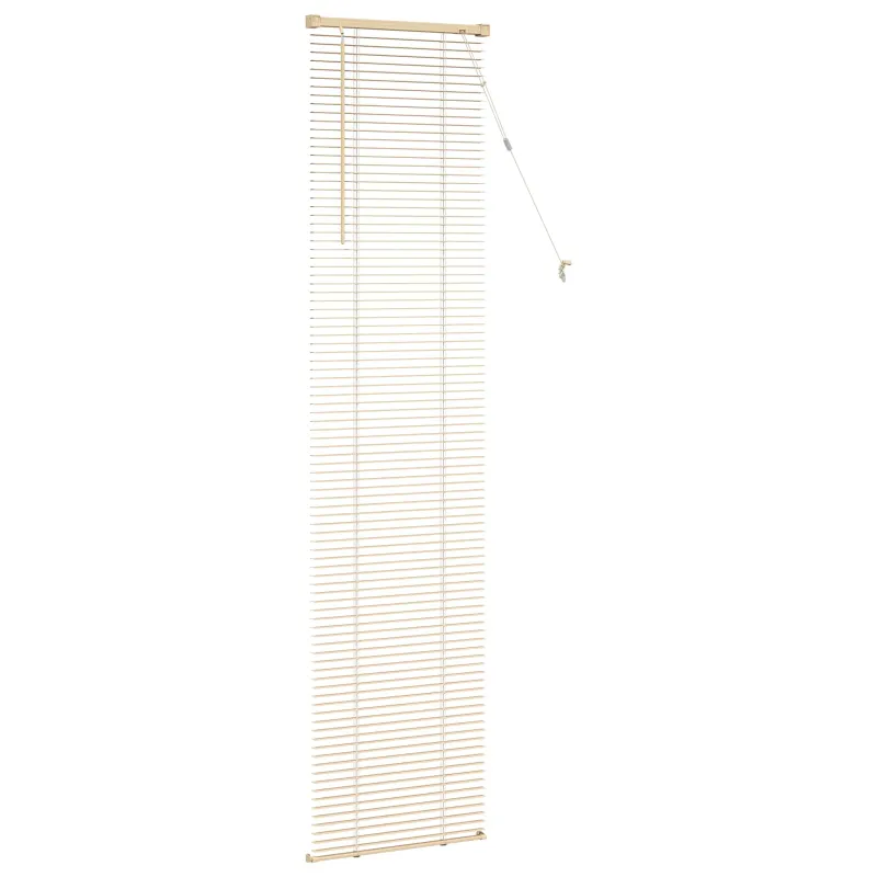 Venecijos žaliuzės Šviesiai ruda su raštu 213 x 50 cm 25 mm PVC