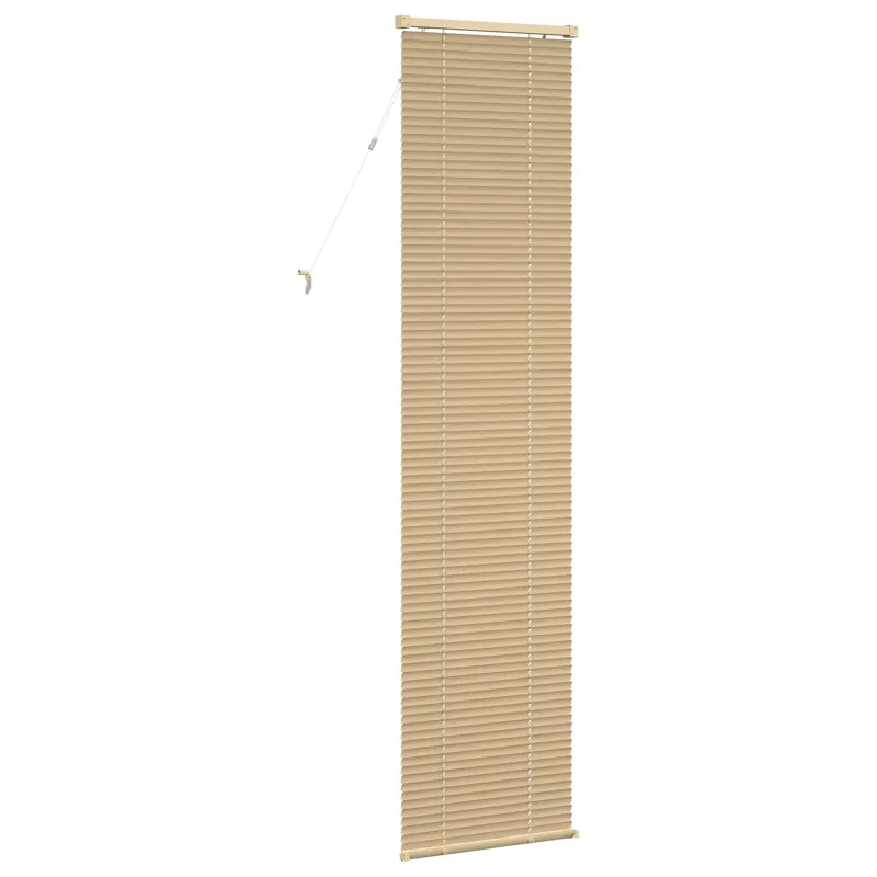 Venecijos žaliuzės Šviesiai ruda su raštu 213 x 50 cm 25 mm PVC