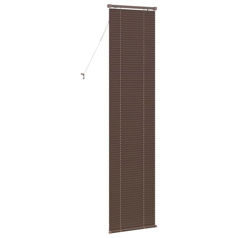 Venecijos žaliuzės Tamsiai ruda su raštu 213 x 50 cm 25 mm PVC