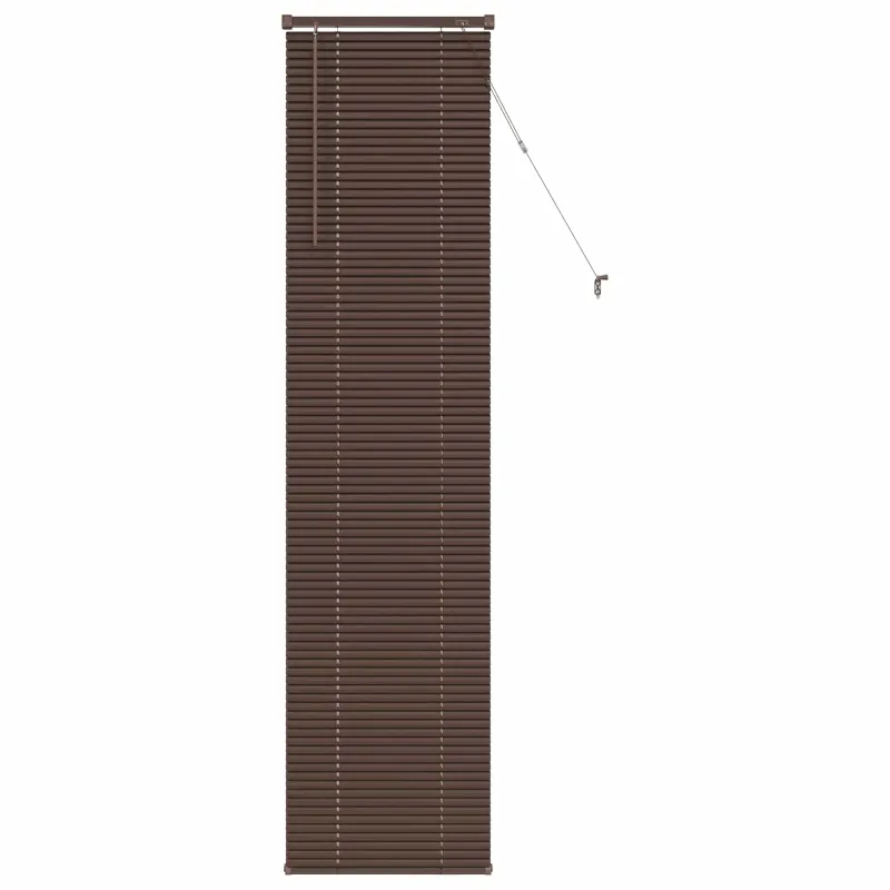 Venecijos žaliuzės Tamsiai ruda su raštu 213 x 60 cm 25 mm PVC