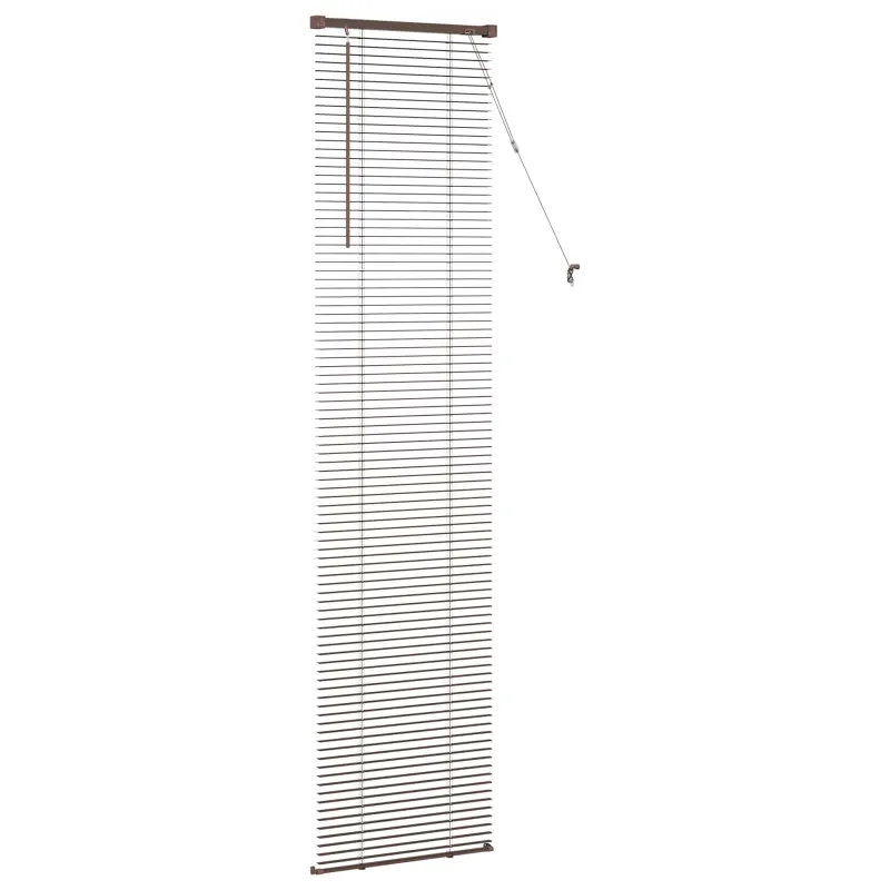 Venecijos žaliuzės Tamsiai ruda su raštu 213 x 60 cm 25 mm PVC