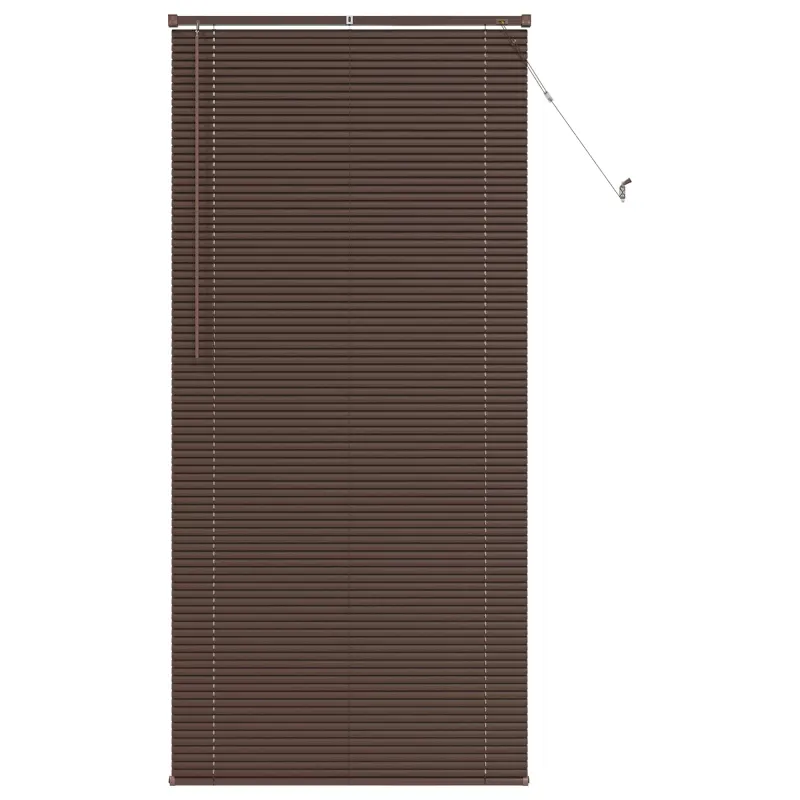 Venecijos žaliuzės Tamsiai ruda su raštu 213 x 70 cm 25 mm PVC