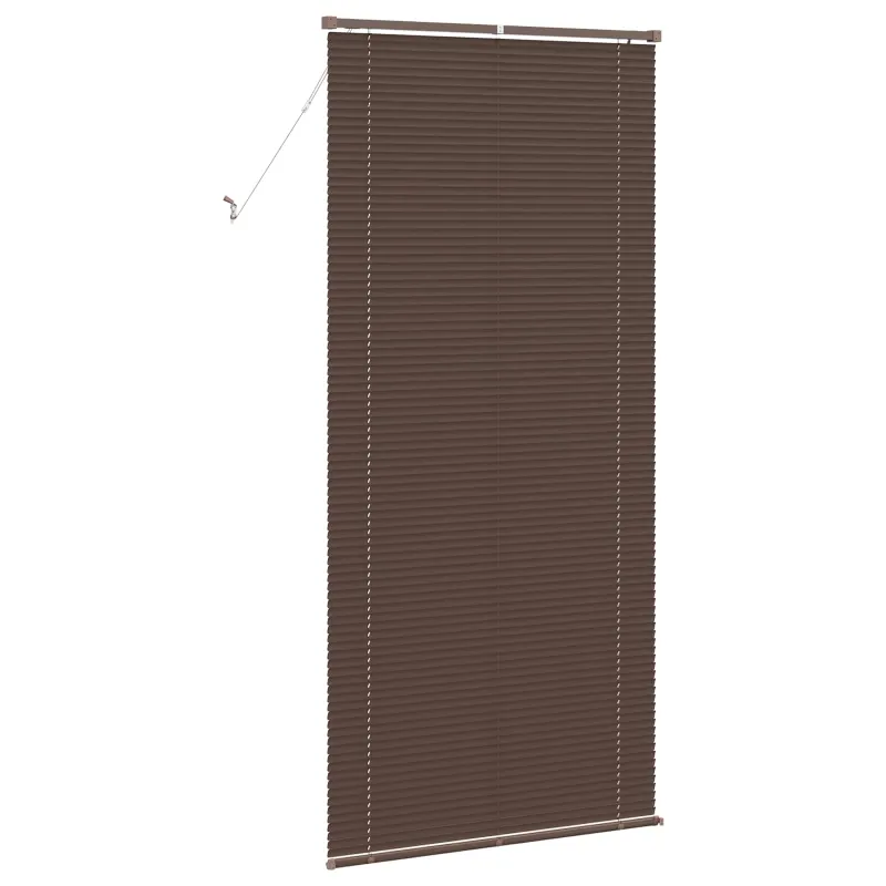 Venecijos žaliuzės Tamsiai ruda su raštu 213 x 90 cm 25 mm PVC