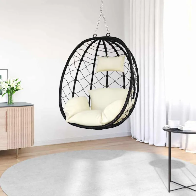 Kabantis kiaušinis Kreminė balta 91,5 x 54,5 x 107 cm