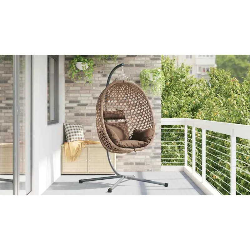Kabantis kiaušinis Kavos 104 x 100 x 191 cm poliratanas
