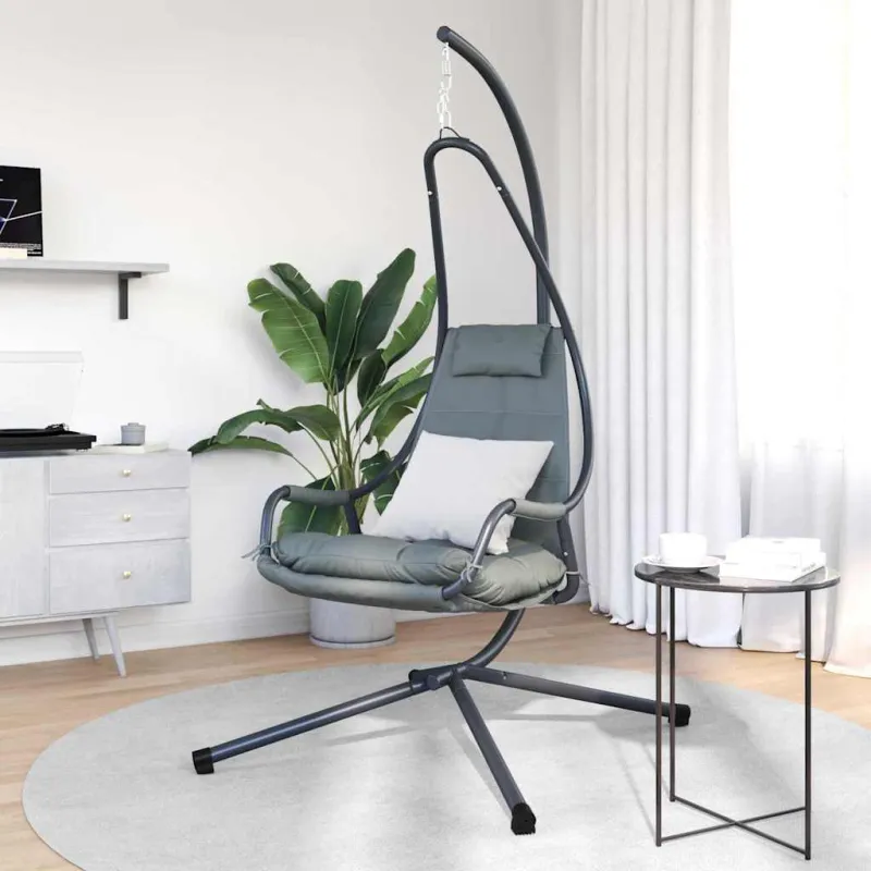 Kabantis kiaušinis Antracitas 94 x 107 x 196,5 cm Plienas