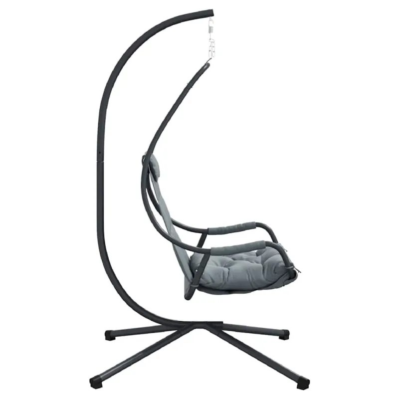 Kabantis kiaušinis Antracitas 94 x 107 x 196,5 cm Plienas